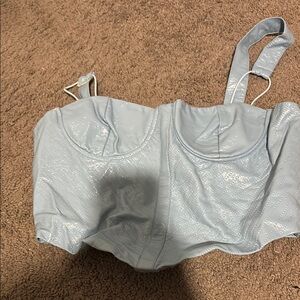 Forever 21 Blue Underwire Bra with Adjustable Straps